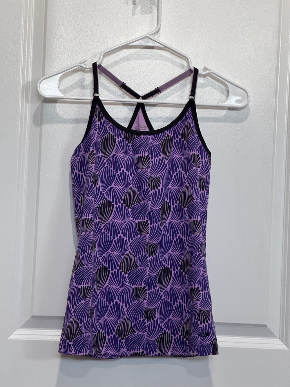 Champion Purple and Black Printed Strappy Tank